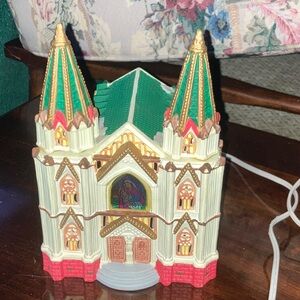 Ceramic Bisque Church Light up House
